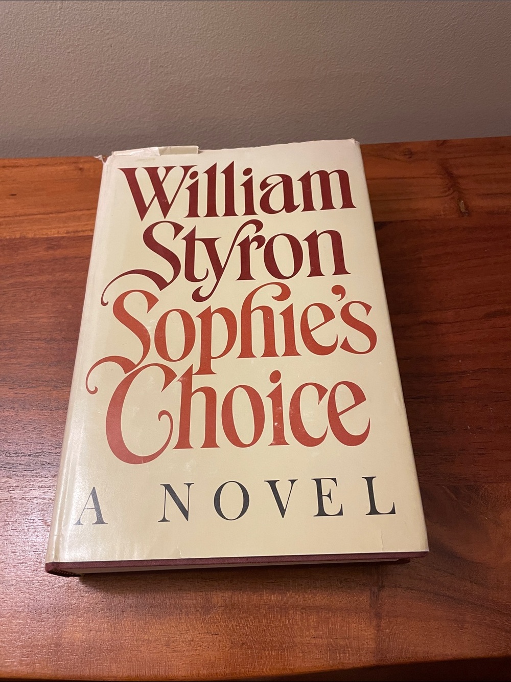 Sophie’s Choice novel William Styron 1979 printing vintage